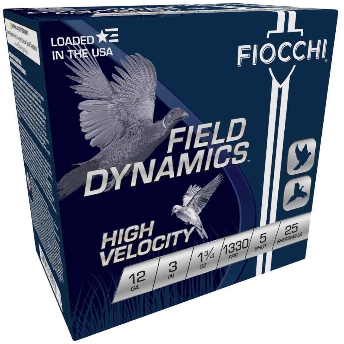 Xn123hv5-1. Jpg - fiocchi high-velocity hunting load 12 ga 3" max 1 3/4 oz #5 1330 fps - 25/box - xn123hv5 1