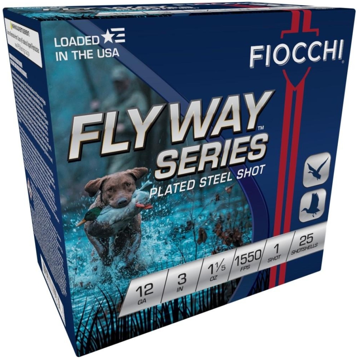 Xn123st151-1. Jpg - fiocchi flyway steel shotshells 12ga 3" 1-1/5oz 1550fps #1 25/ct - xn123st151 1