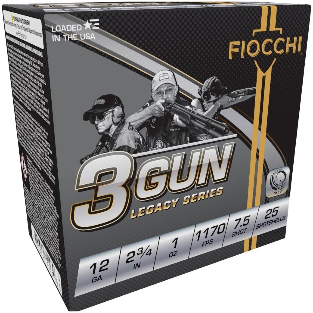 Xn12dl3g75-1. Jpg - fiocchi 3 gun match shotshells 12ga 2-3/4" 1oz 1170 fps #7. 5 25/ct - xn12dl3g75 1