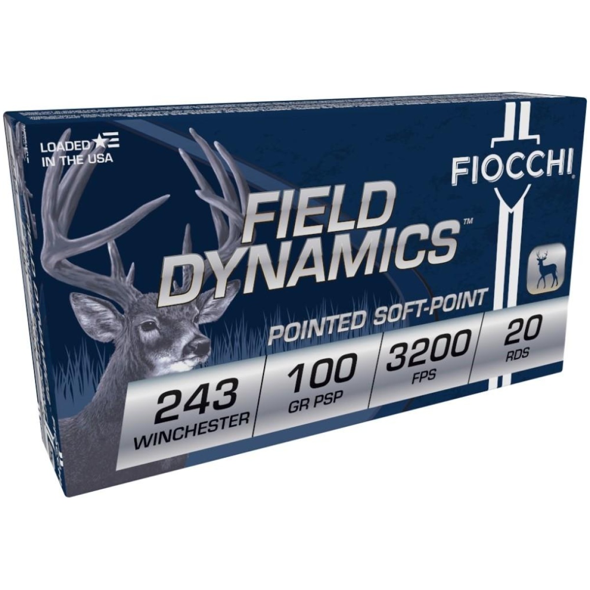 Xn243spd-1. Jpg - fiocchi field dynamics rifle ammunition. 243 win 100 gr psp 3200 fps 20/ct - xn243spd 1