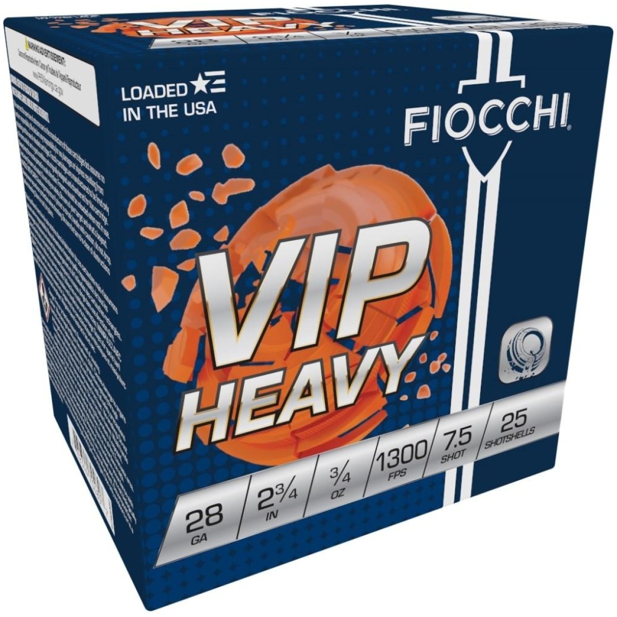 Xn28viph75-1. Jpg - fiocchi exacta vip shotshells 28ga 2-3/4" 3/4oz 1300 fps #7. 5 25/ct - xn28viph75 1