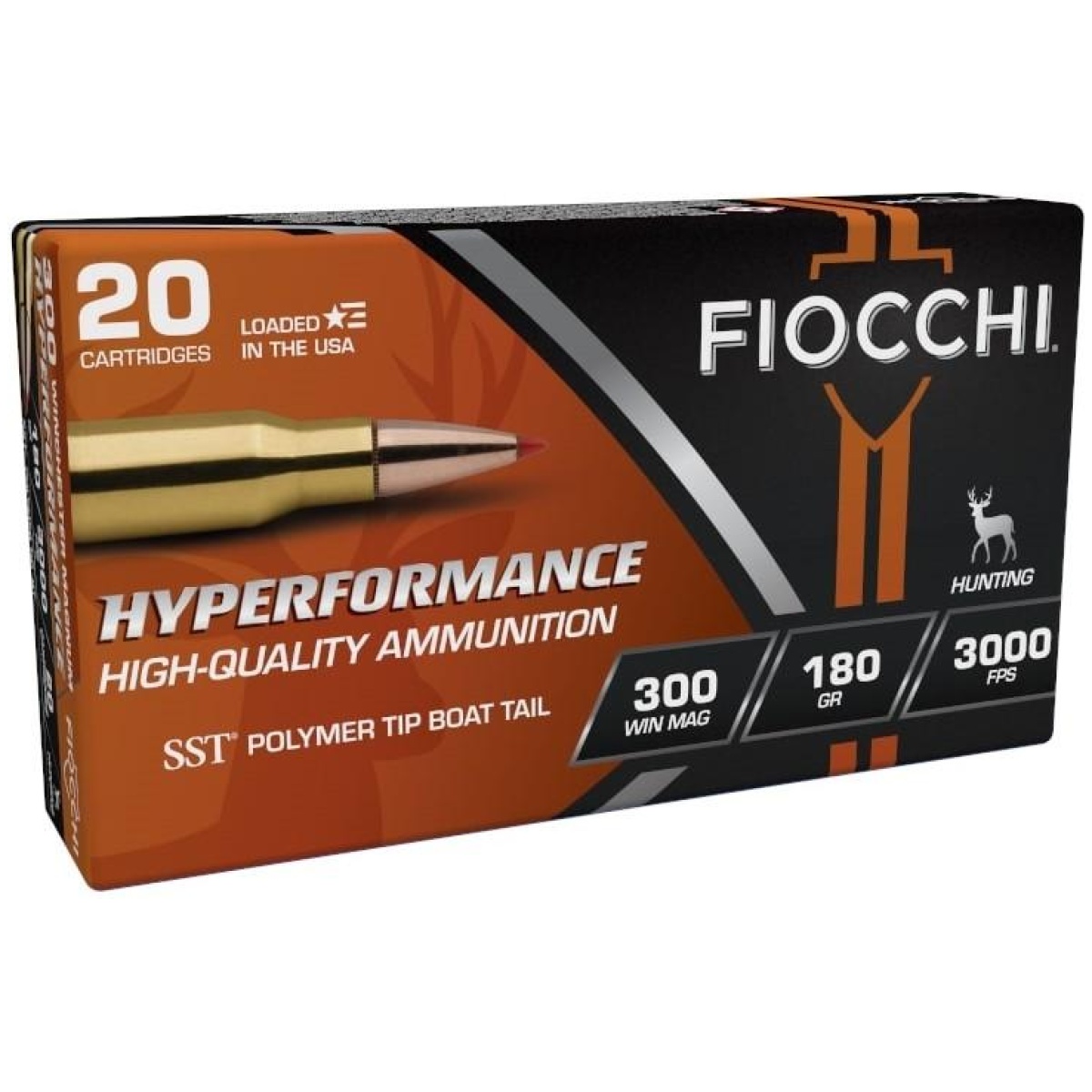 Xn300wmhsa-1. Jpg - fiocchi hyperformance hunt rifle ammunition. 300 win mag 180 gr sst 3000 fps 20/ct - xn300wmhsa 1