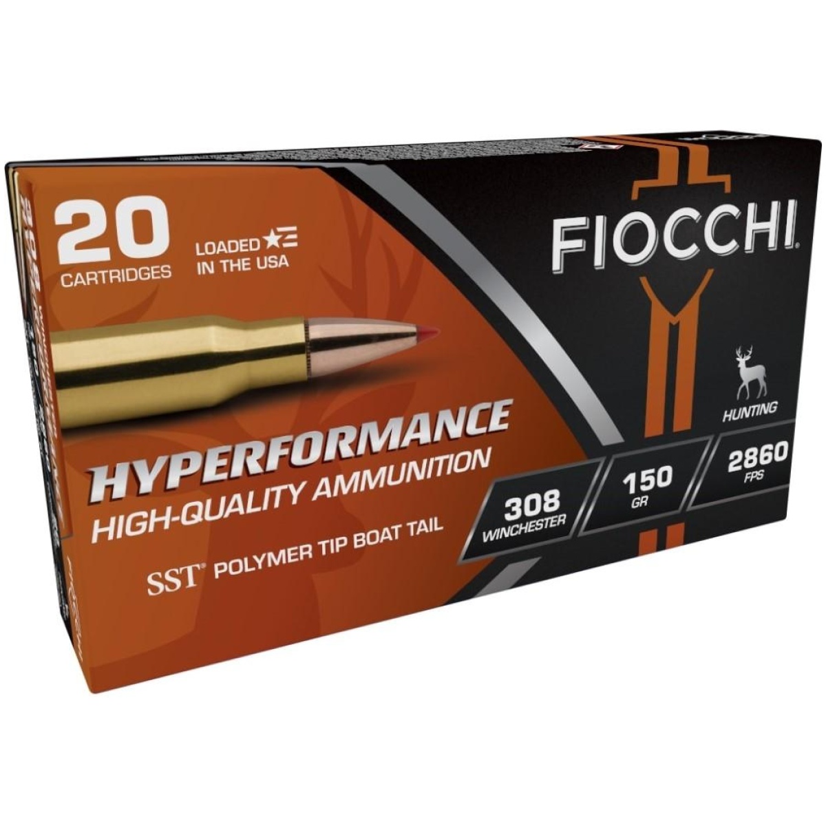 Xn308hsa-1. Jpg - fiocchi hyperformance hunt rifle ammunition. 308 win 150 gr sst 2860 fps 20/ct - xn308hsa 1