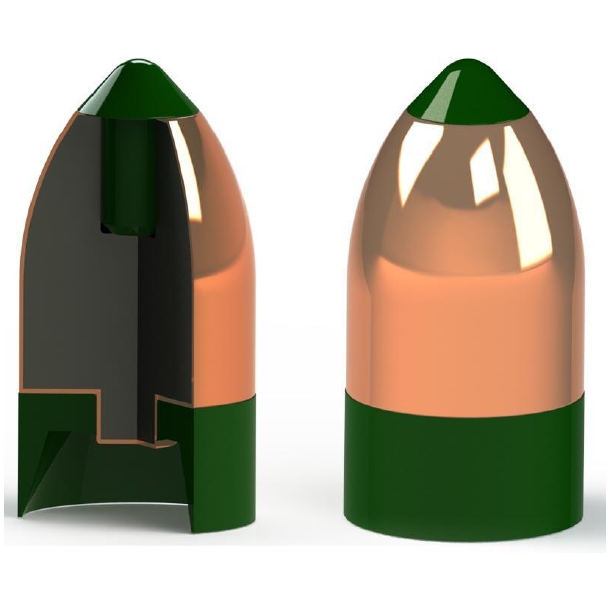 Xsac1595at_1. Jpg - powerbelt aerotip copper-plated muzzleloader bullets. 50 cal 295 gr aero chp 15/ct - xsac1595at 1