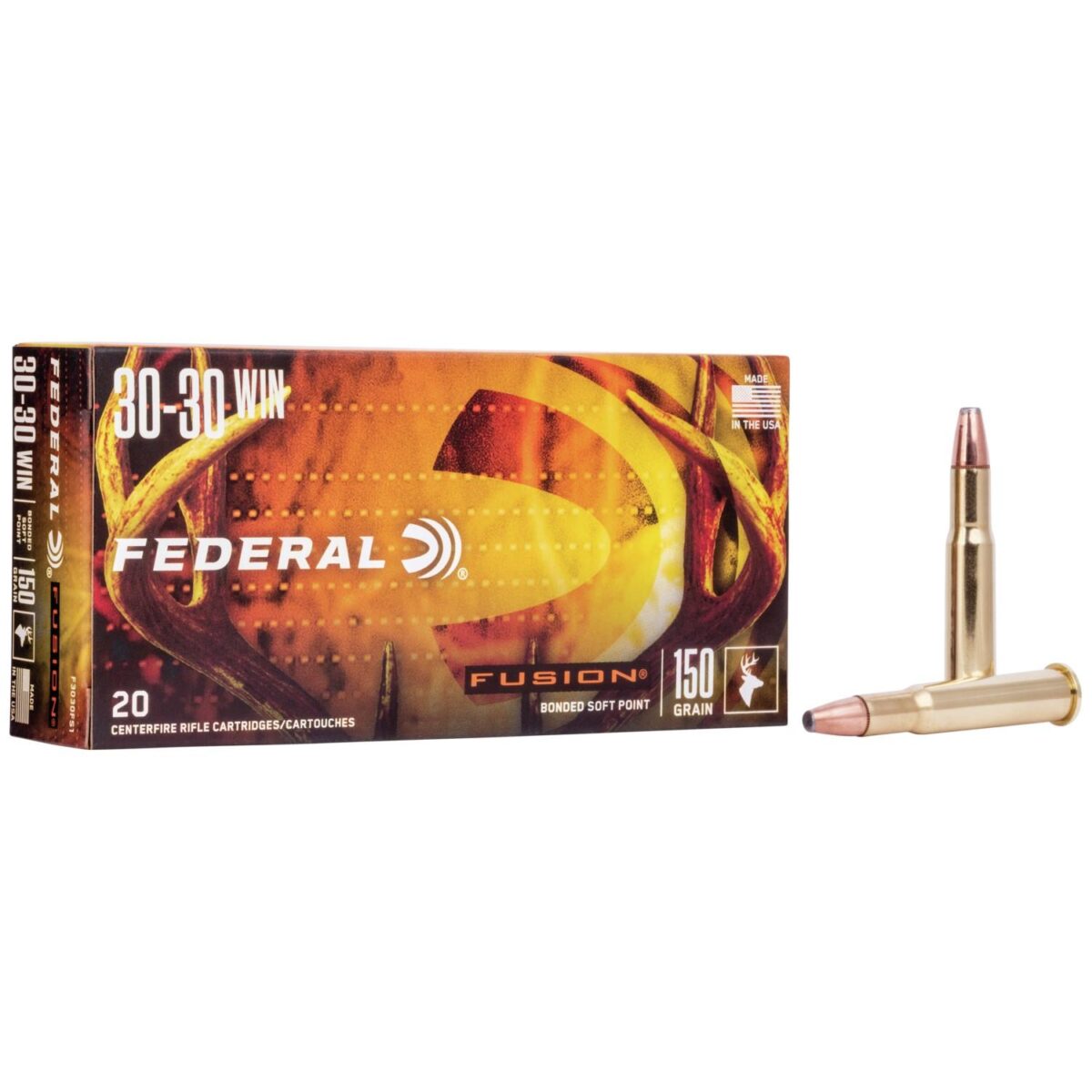 Faf3030fs1_1. Jpg - federal fusion rifle ammunition. 30-30 win 150 gr btsp 2390 fps - 20/box - faf3030fs1 1