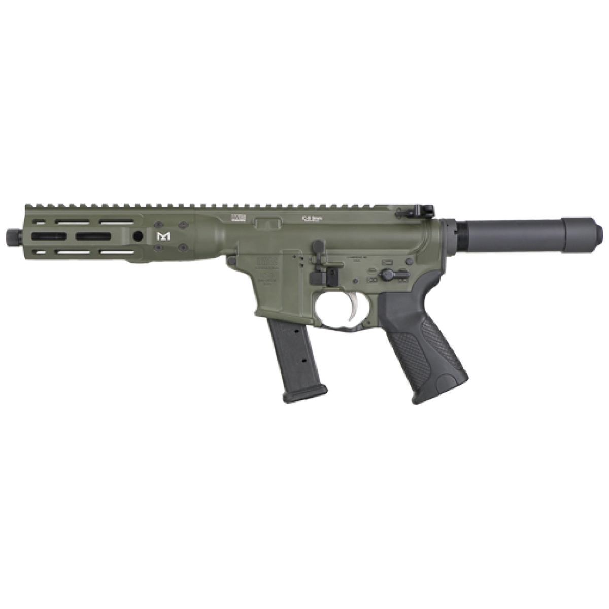 Gicp9odg8_left. Jpg - lwrc ic 9 pistol 9mm 8. 5" bbl - gicp9odg8 left