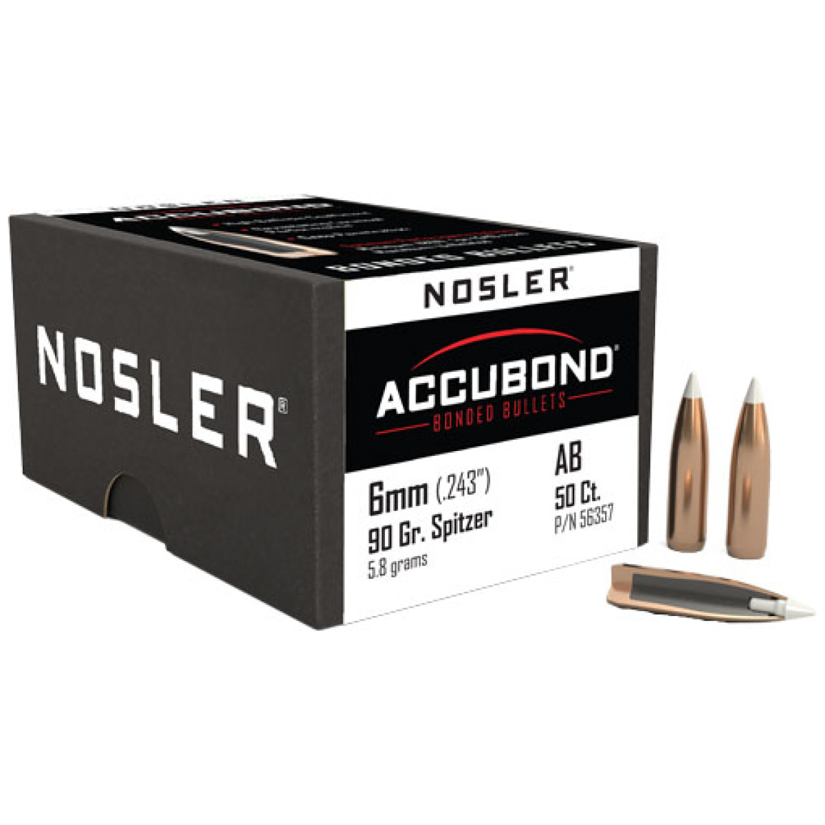 N56357_1. Jpg - nosler bullets 6mm. 243 - n56357 1