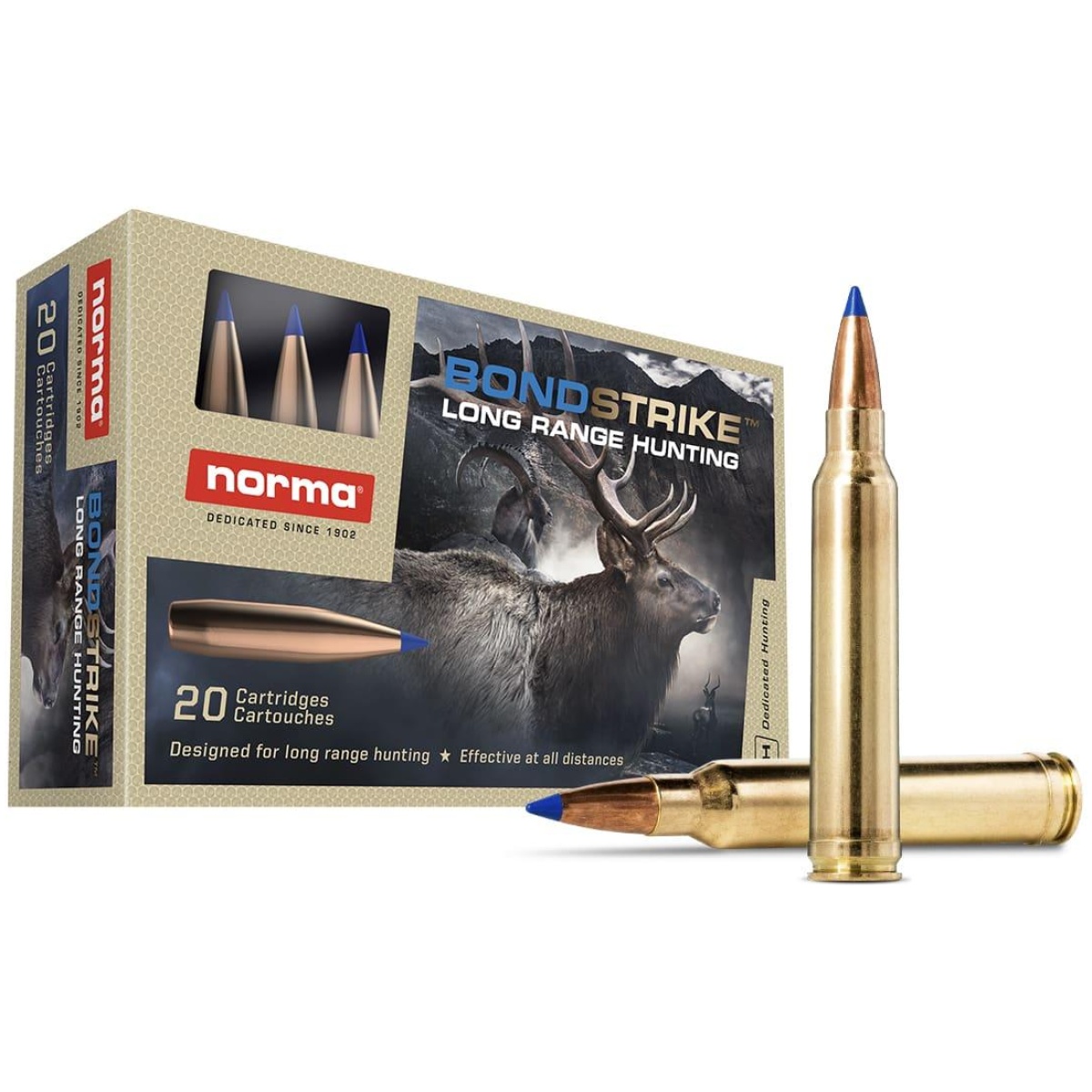 Nh20177762-3. Jpg - norma bondstrike rifle ammunition. 300 wsm 180gr pt 3084 fps 20/ct - nh20177762 3