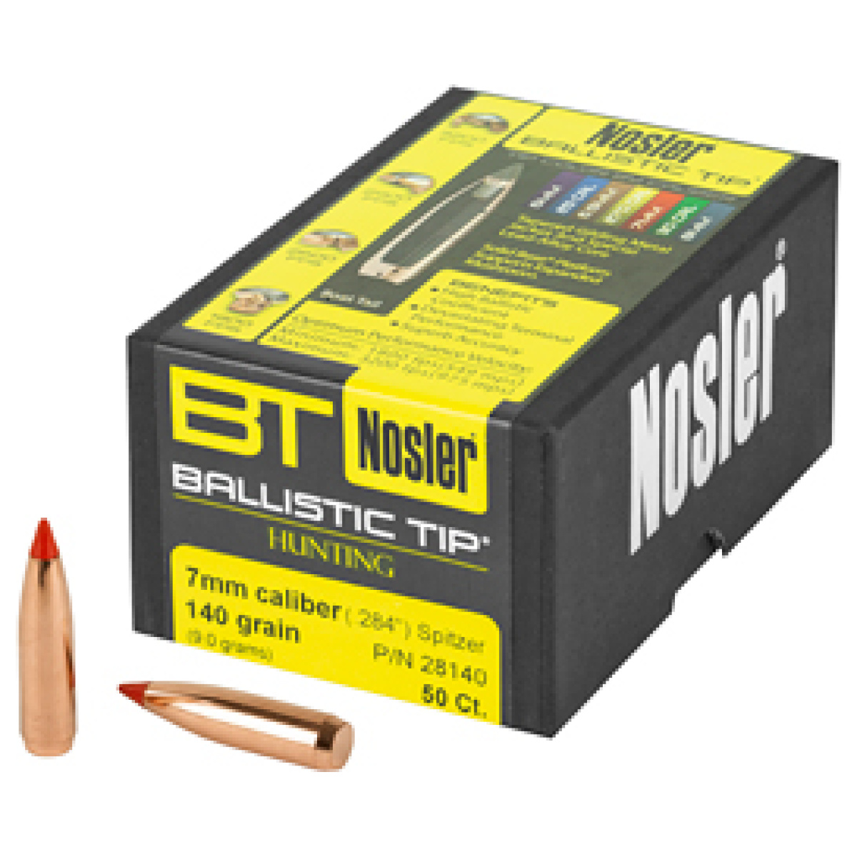 Nosb28140_1. Jpg - nosler 7mm 140gr ballistic tip 50ct - nosb28140 1