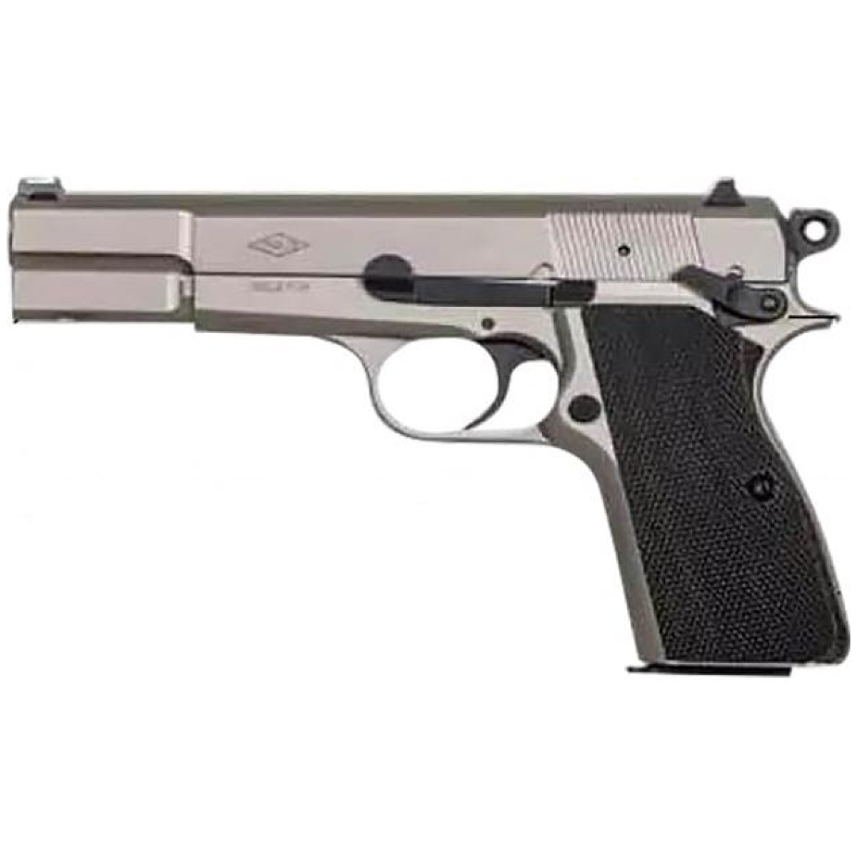 Sd12000001_1. Jpg - sds imports inglis p-35 handgun 9mm luger 15rd capacity 4. 7'' barrel g10 grips nickel finish green fiber front sight - sd12000001 1