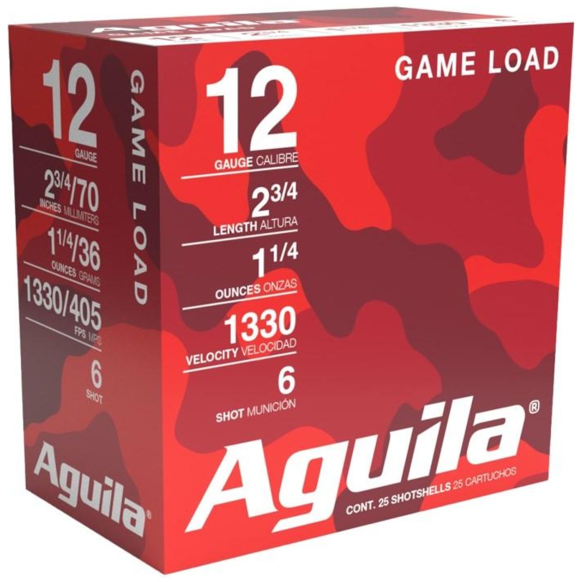 Au1chb1206_1. Jpg - aguila high velocity field shotshells 12 ga 2-3/4" 1-1/4oz 1330 fps #6 25/ct - au1chb1206 1