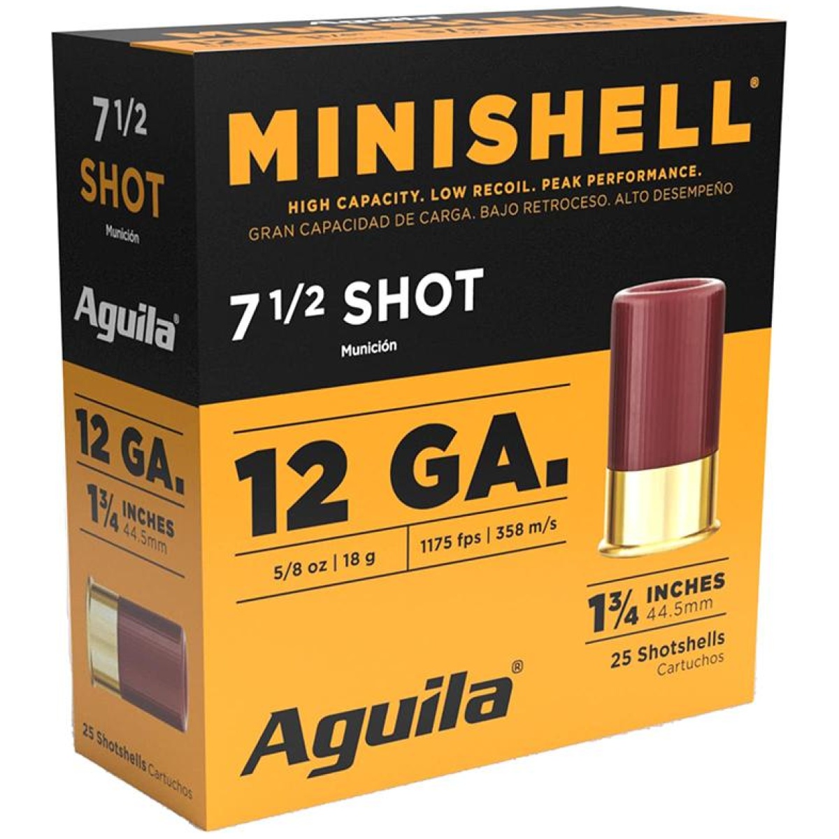 Au1chb1387. Jpg - aguila minishell shotshells 12ga 1-3/4" 5/8oz 1200 fps #7. 5 25/ct - au1chb1387