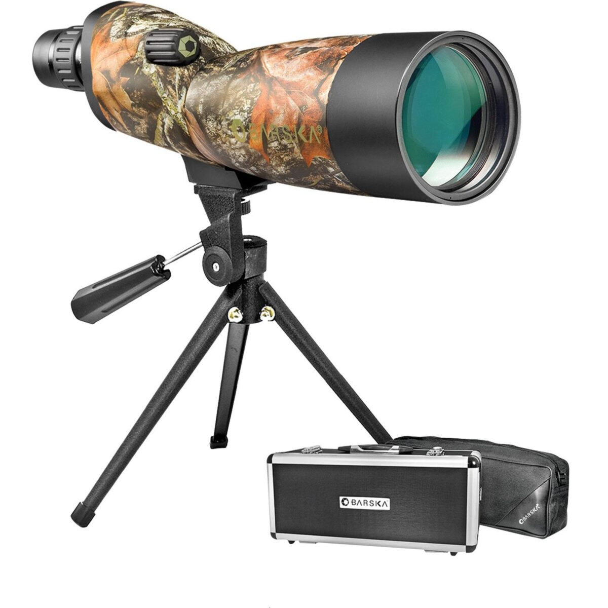 Bkad10976. Jpg - barska blackhawk wp spotting scope tripod soft & hard case - 20-60x60mm mossy oak breakup camo - bkad10976