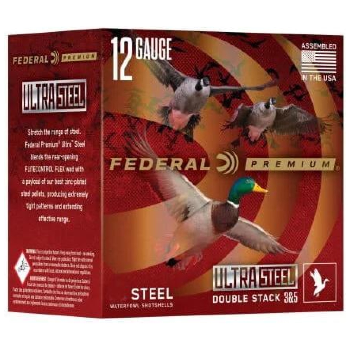 Fapwux142245-1. Jpg - federal premium ultra steel shotshells 12ga 3" 1-1/4oz 1450 fps #2 & #4 shot 10/ct - fapwux142245 1