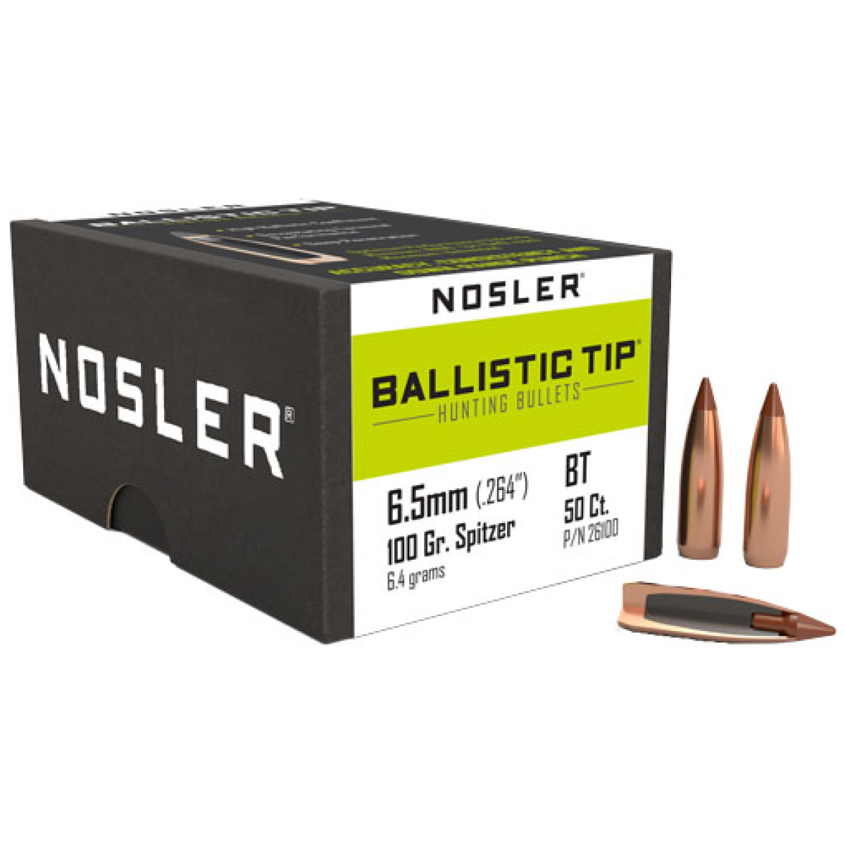 N26100_3. Jpg - nosler bullets 6. 5mm. 264 - n26100 3