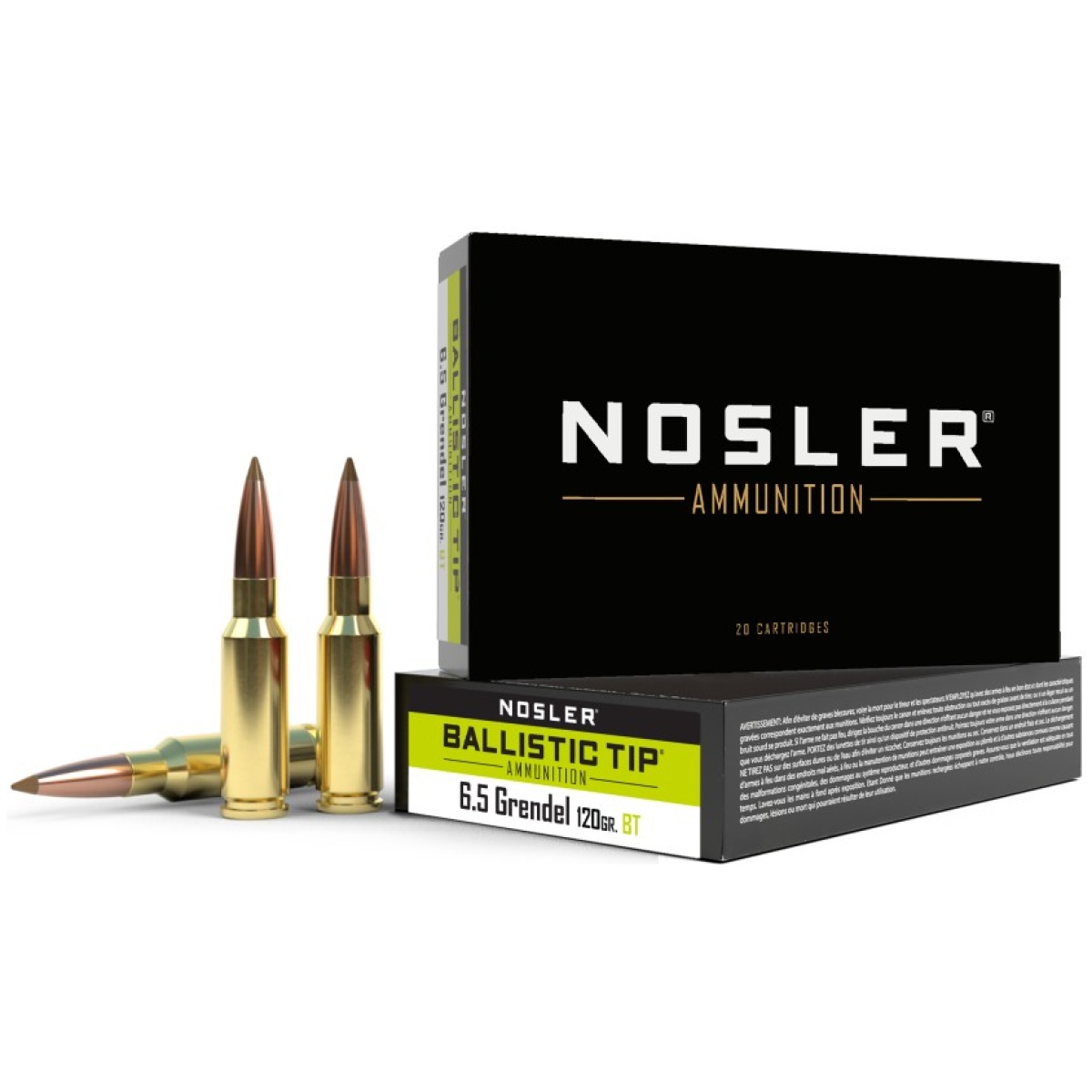 No61023-1. Jpg - 6. 5mm grendel 120gr ballistic tip (20 ct. ) ammunition - no61023 1