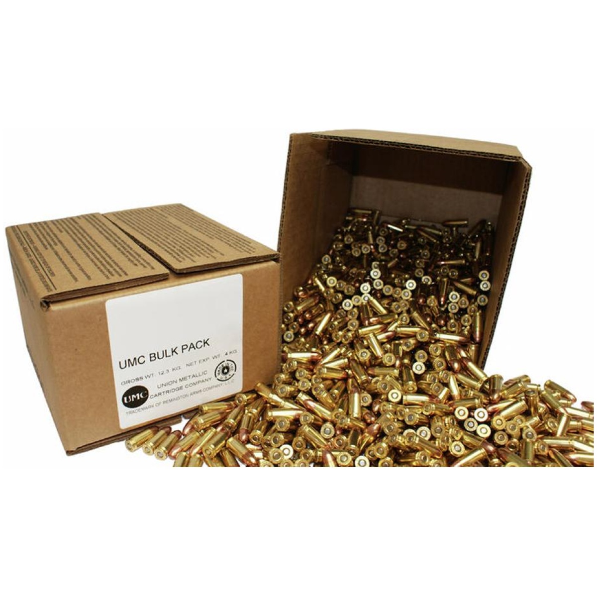 Rt23659. Jpg - remington umc handgun ammunition 9mm luger 115 gr. Fmj 1145 fps 500/ct (bulk) - rt23659