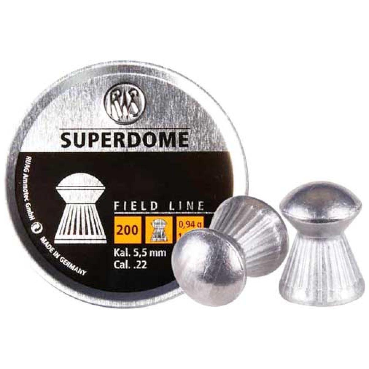 2317407. Jpg - rws pellets. 22 superdome - 14. 5 grain field 200-pack - 2317407