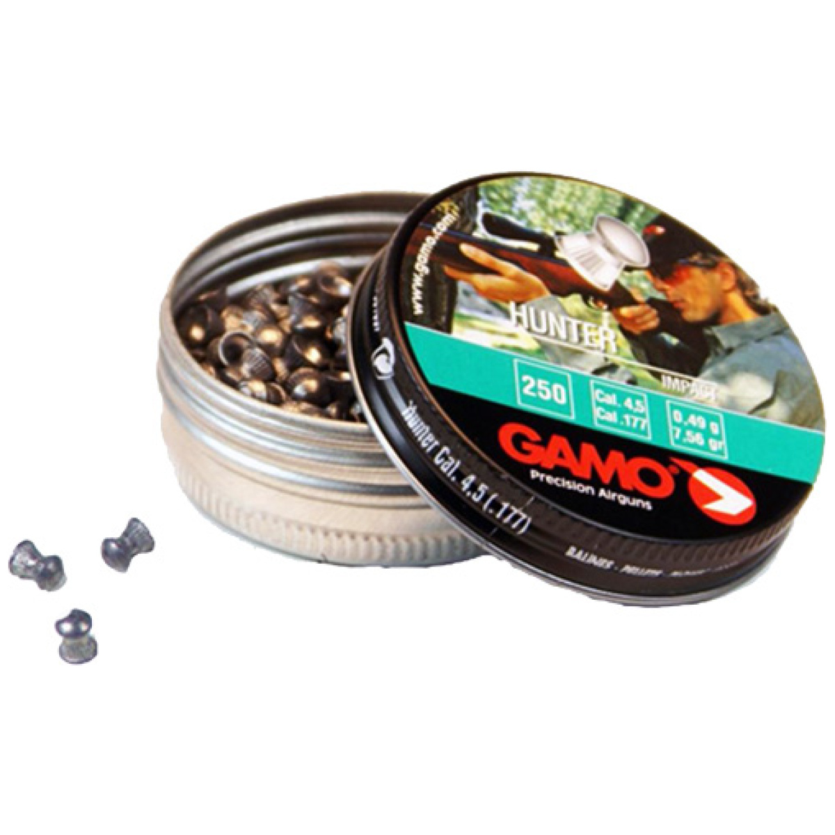 6320824bt54. Jpg - gamo. 177 hunter pellets - 7. 56 grains 250pk tin - 6320824bt54