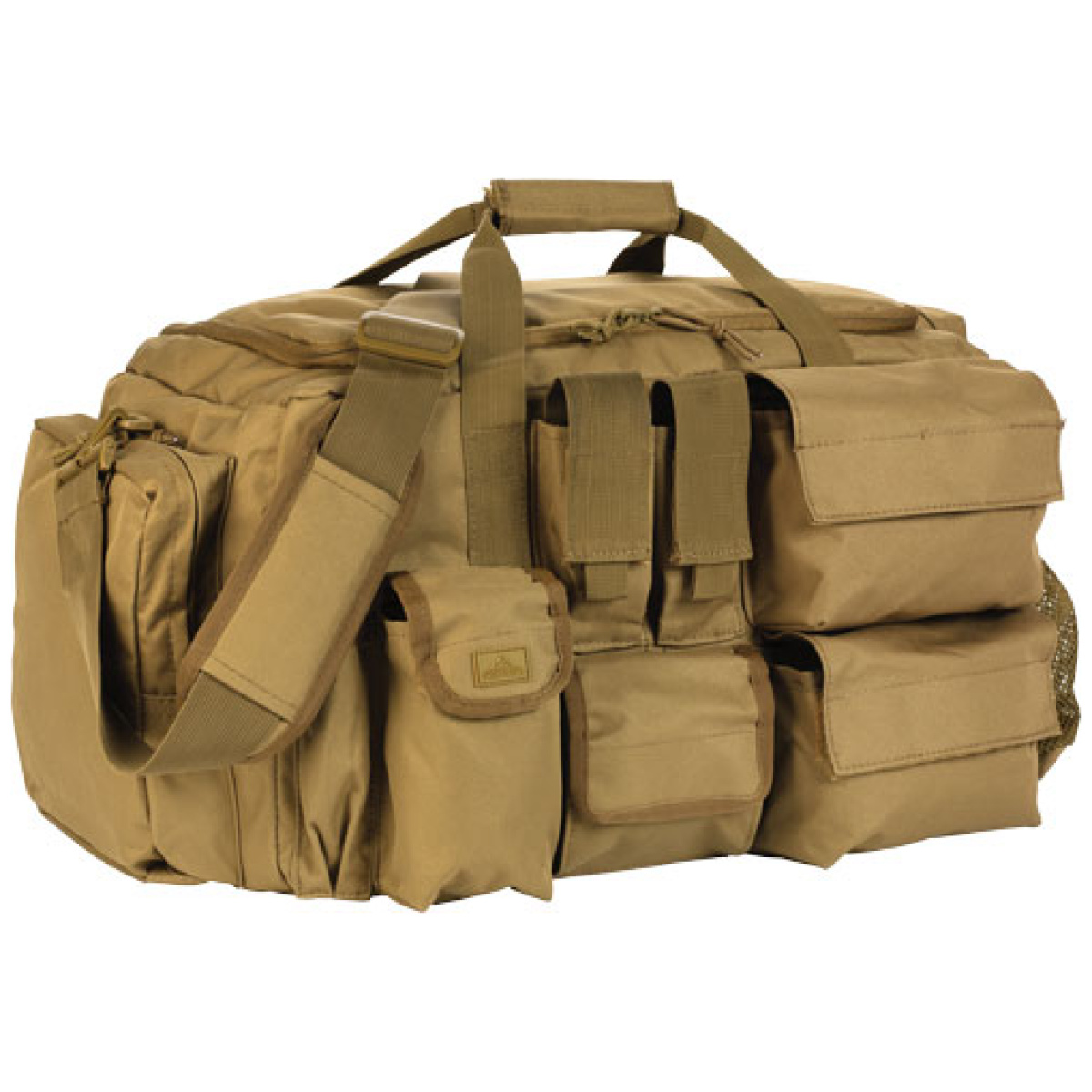 80261coy. Jpg - red rock operations duffle bag - 7 external utility pouches tan - 80261coy