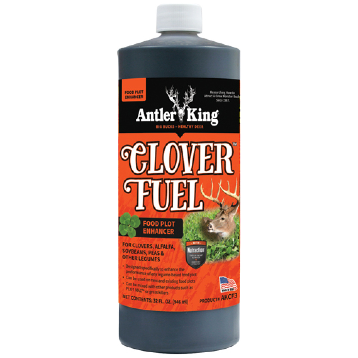 Akcf3_1. Jpg - antler king clover fuel legume - liquid fertilizer 32fl oz - akcf3 1