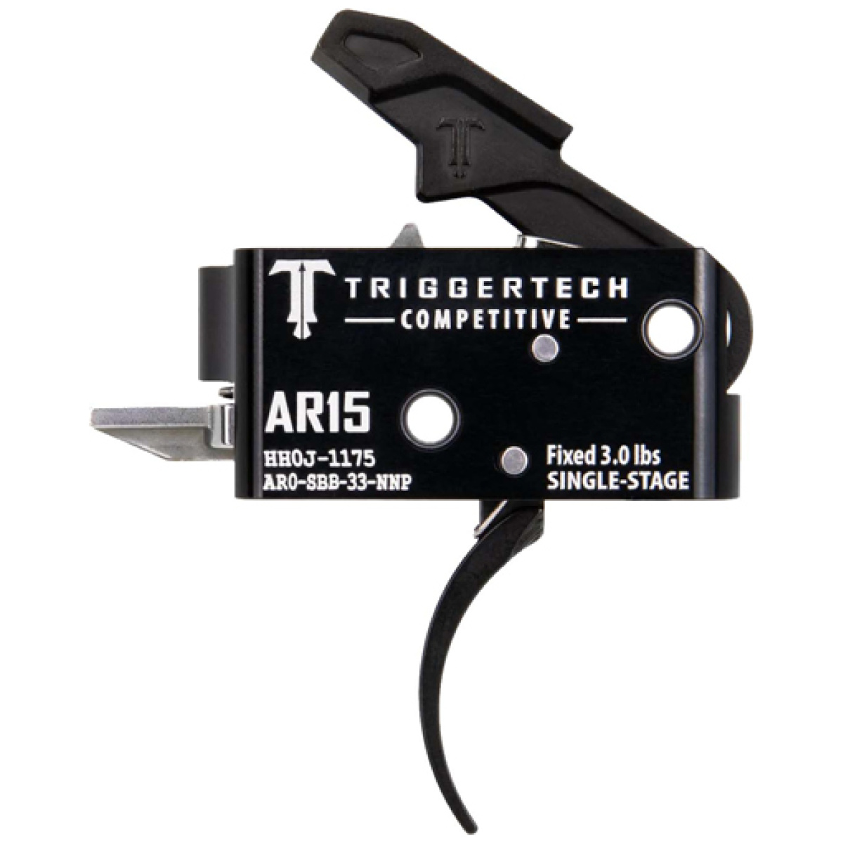 Ar0sbb33nnp. Jpg - triggertech ar-15 single stage - black competitive pro curved - ar0sbb33nnp