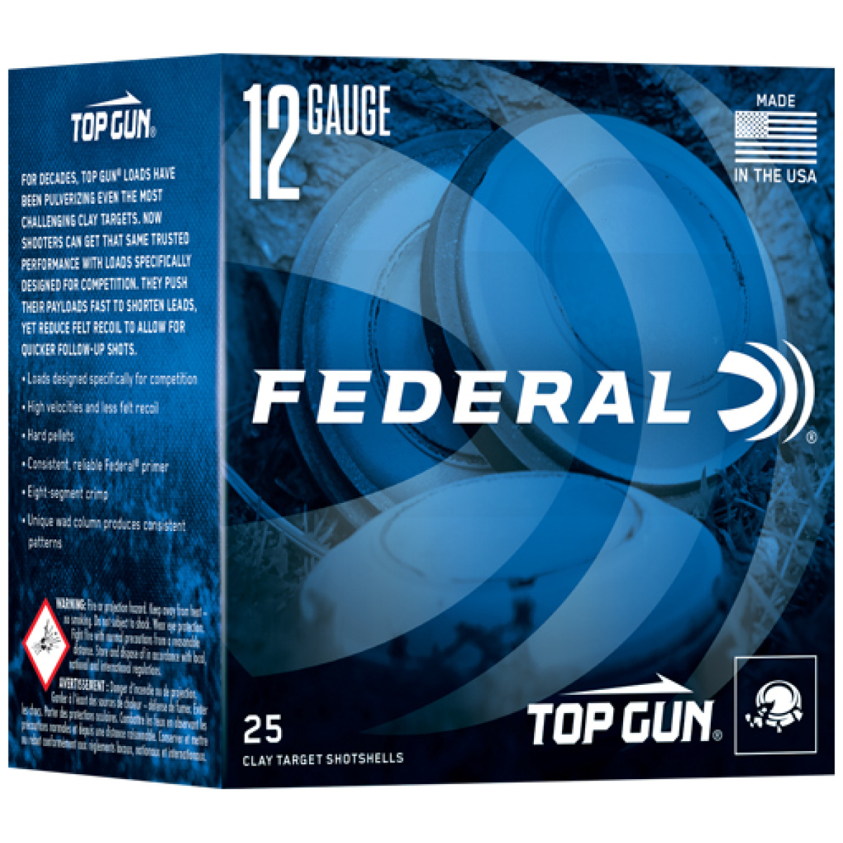 Atgs1288. Jpg - federal top gun 12ga 1oz #8 - 1250fps 250rd case lot - atgs1288