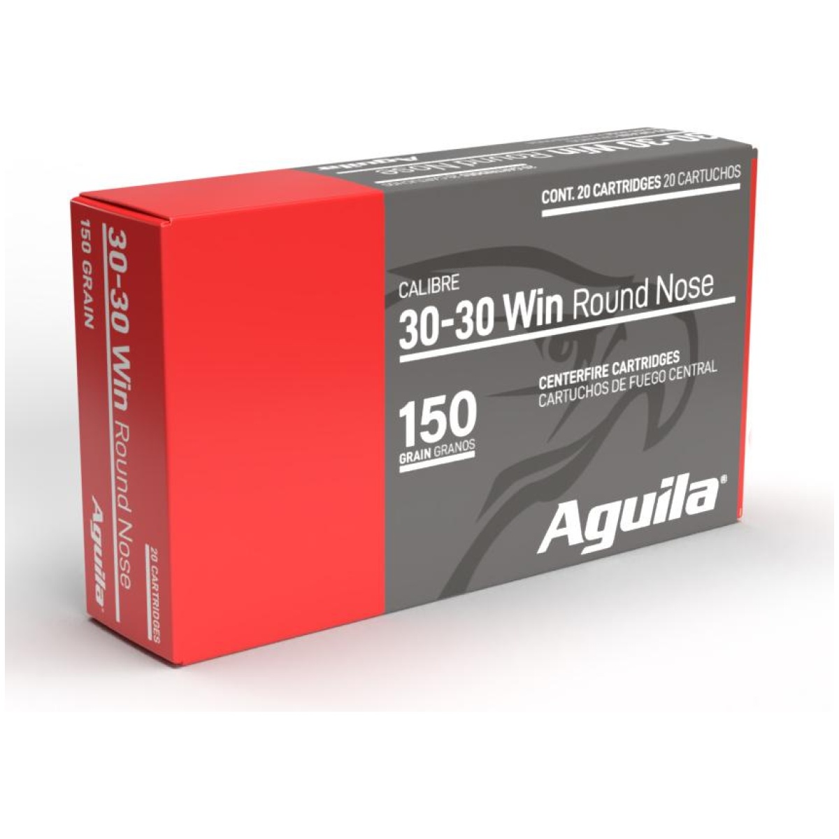 Au80801ag. Jpg - aguila rifle ammunition 30-30 win 150gr sp 2380 fps 20/ct - au80801ag