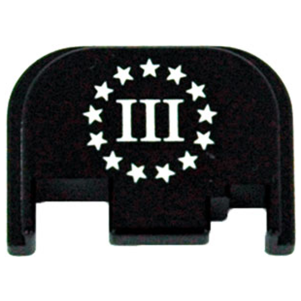 Cg054b3. Jpg - cruxord back plate 3% flag - fits most glocks gen 1-4 - cg054b3