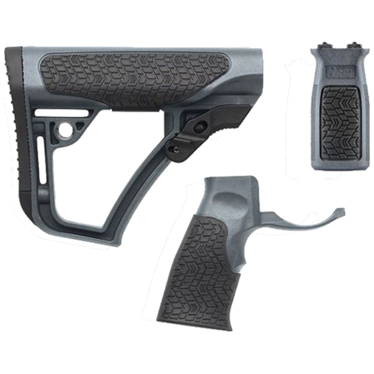 Dd65012. Jpg - daniel def. Ar15 furniture kit - m-lok milspec tornado grey - dd65012