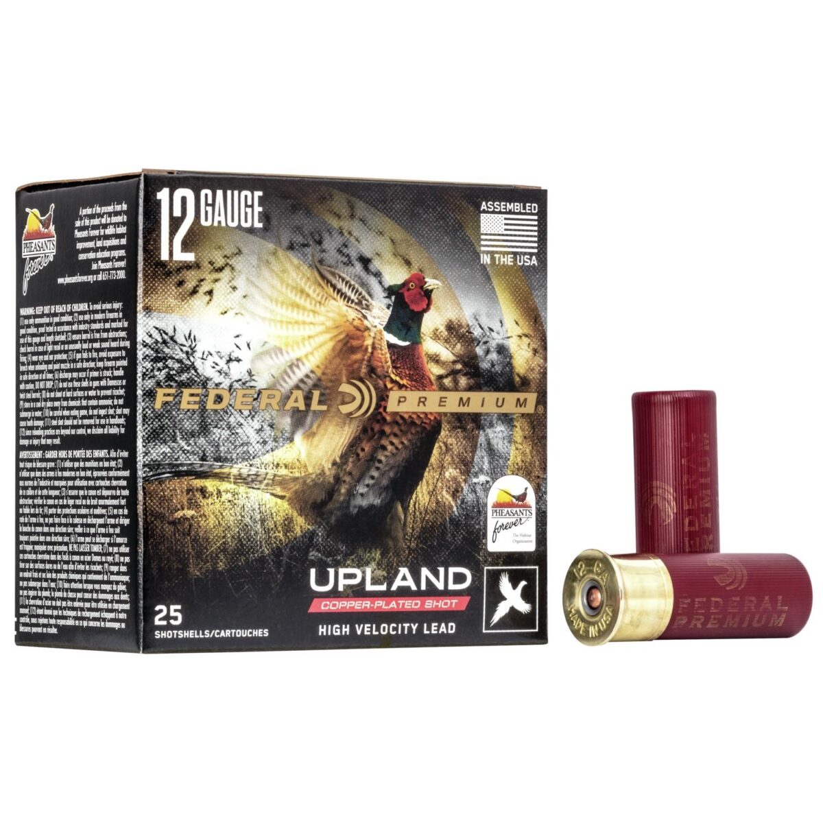 Fapf1547_1. Jpg - federal premium wing-shok pheasants forever high velocity - 12ga 2-3/4" 1-1/4oz. #7. 5-shot 25/box - fapf1547 1