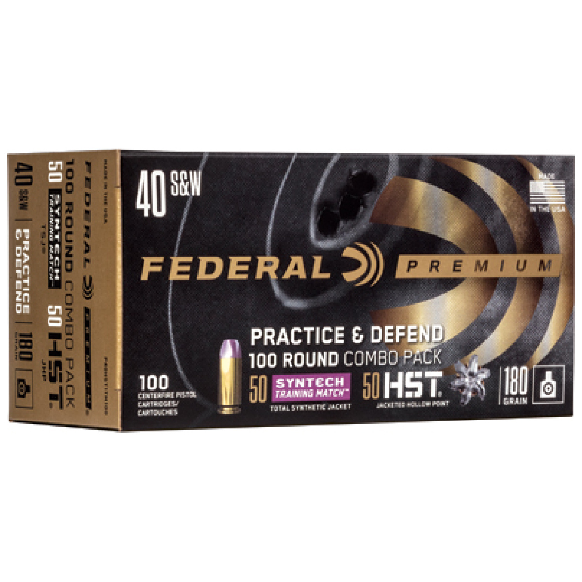 Fep40hst1tm100_1. Jpg - fed prctc & dfnd 40s&w hst/syn 180gr - fep40hst1tm100 1