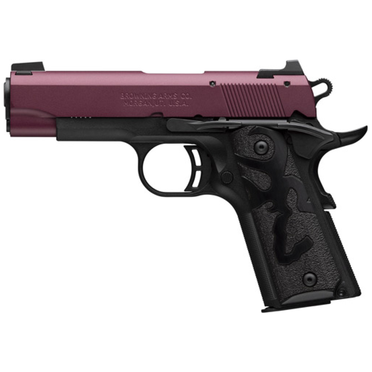 G051062490_left. Jpg - browning 1911-22 black label - 22lr 3. 58" comp black cherry - g051062490 left