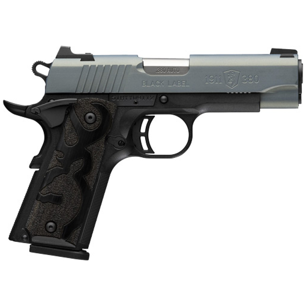 G051993492. Jpg - browning 1911-380 black label - 380acp 3. 58"cmp 8rd ntn lgts - g051993492