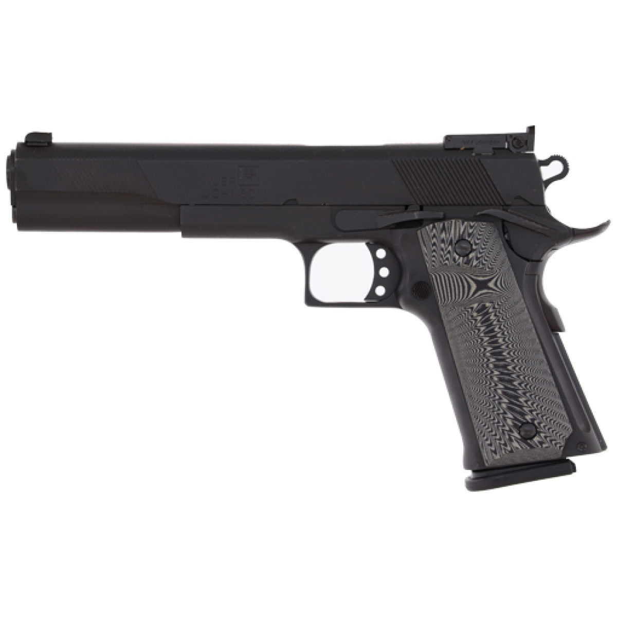 Gijeaglexlds_left. Jpg - iver johnson 1911 eagle xl ds - 45acp 6" adj 14rd matte black - gijeaglexlds left