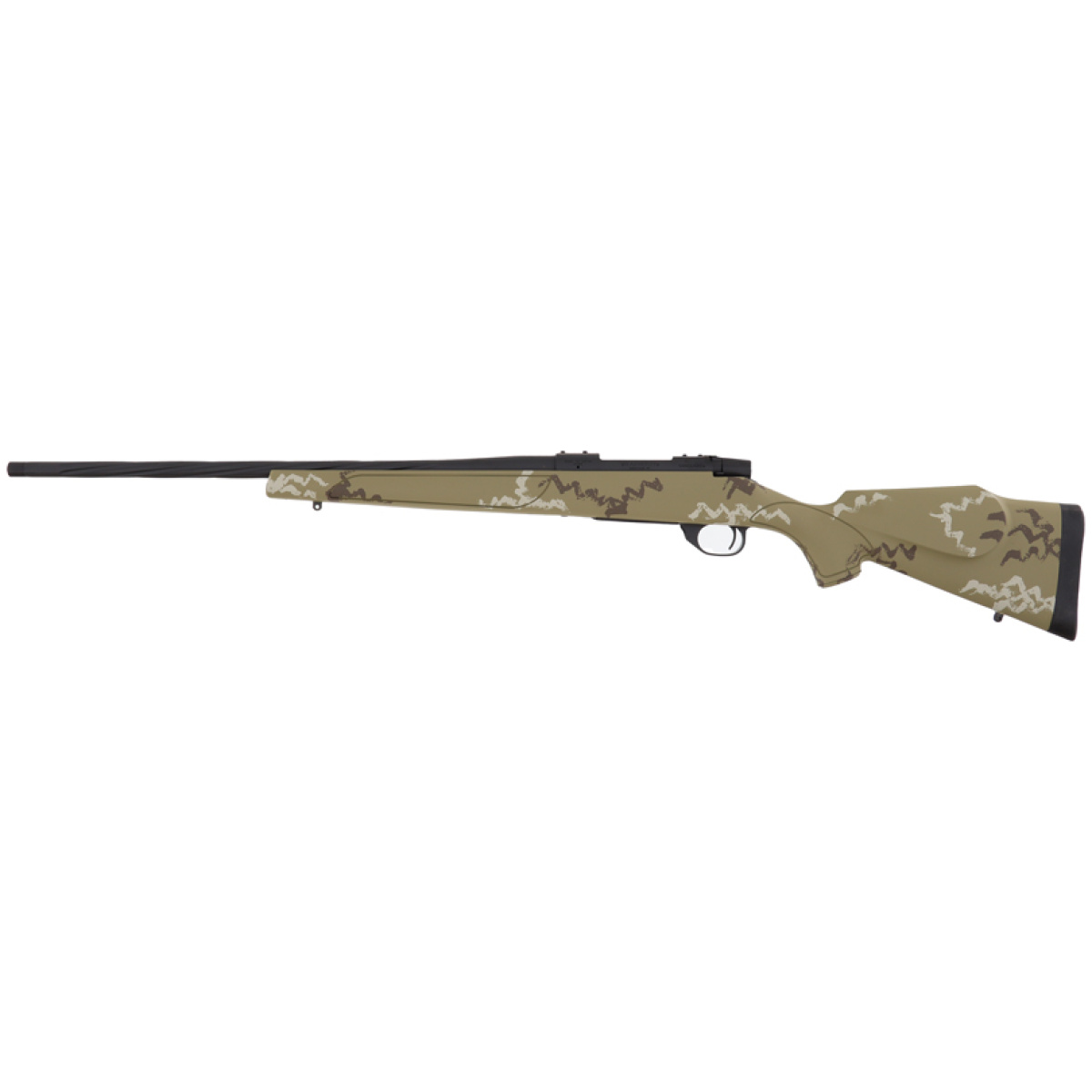 Gvhh243nr4b_left. Jpg - weatherby vanguard outfitter - 243 win 24" w/mb blk cera/brn - gvhh243nr4b left