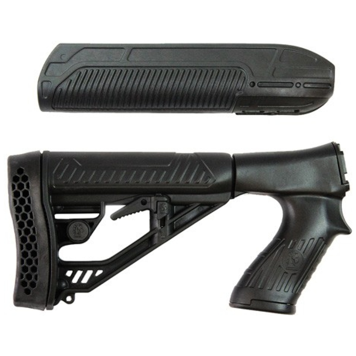 Iat02000. Jpg - adaptive tactical forearm/stk - kit rem. 870 12ga black - iat02000