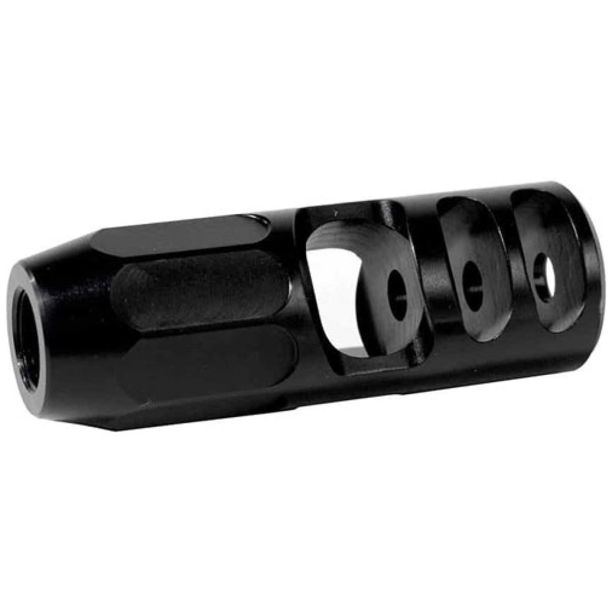 Lnc308bk_1. Jpg - lancer nitrous compensator -. 308/7. 62 5/8x24 tpi black - lnc308bk 1