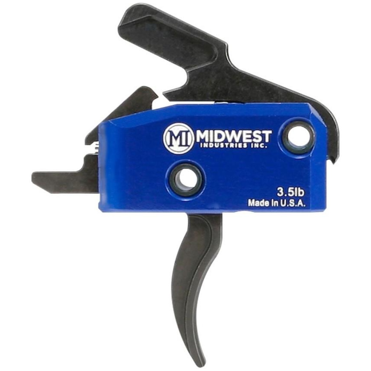 Mwmitriggerc-1. Jpg - midwest industries drop in trigger for ar-15 curved 3. 5lb with anti walk pins black - mwmitriggerc 1