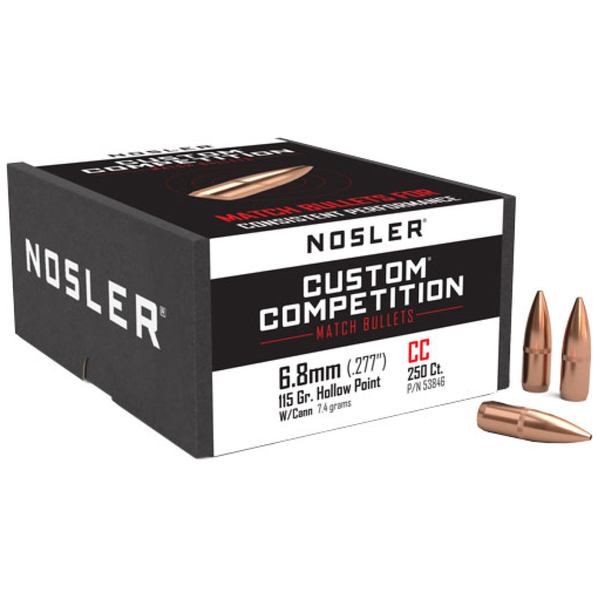 N53846_1. Jpg - nosler bullets 6. 8mm. 277 - 115gr hp-bt custom comp. 250ct - n53846 1