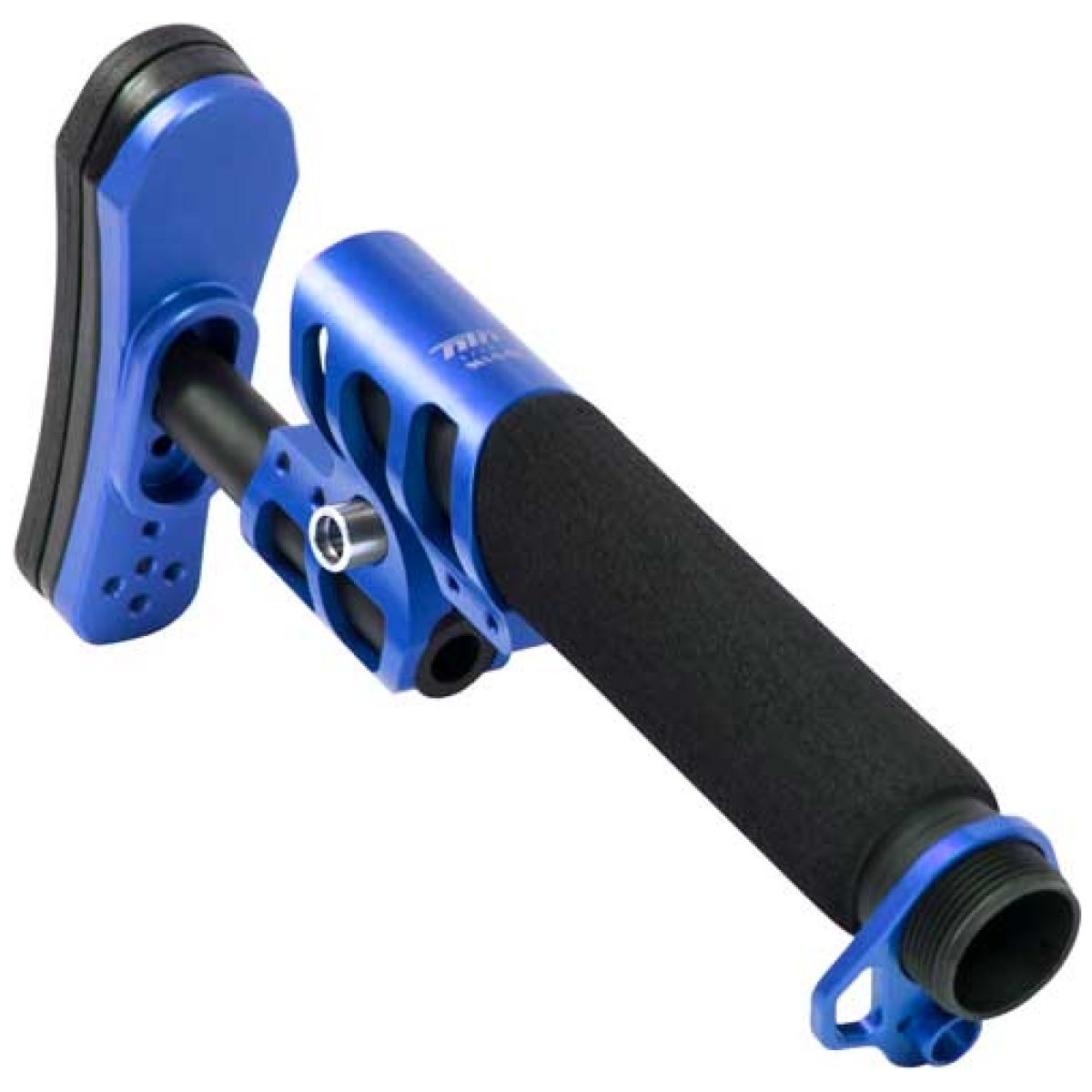 Oszulukitblu. Jpg - odin stock zulu 2. 0 w/padded - buffer tube blue for ar-15 - oszulukitblu