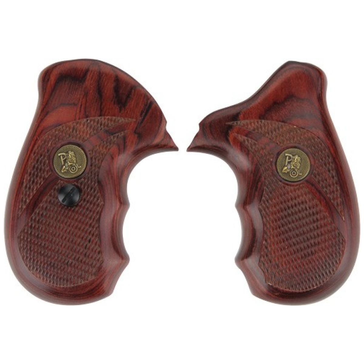 P63000. Jpg - pachmayr laminated wood grips - s&w j-frame rosewood checkered - p63000