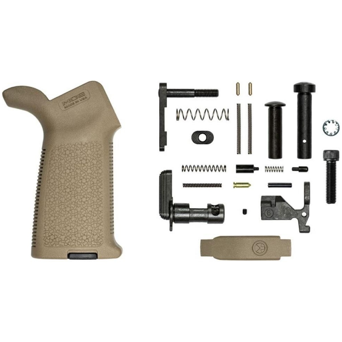 Qjaprh100981. Jpg - ar15 moe lower parts kit minus fcg - fde - qjaprh100981