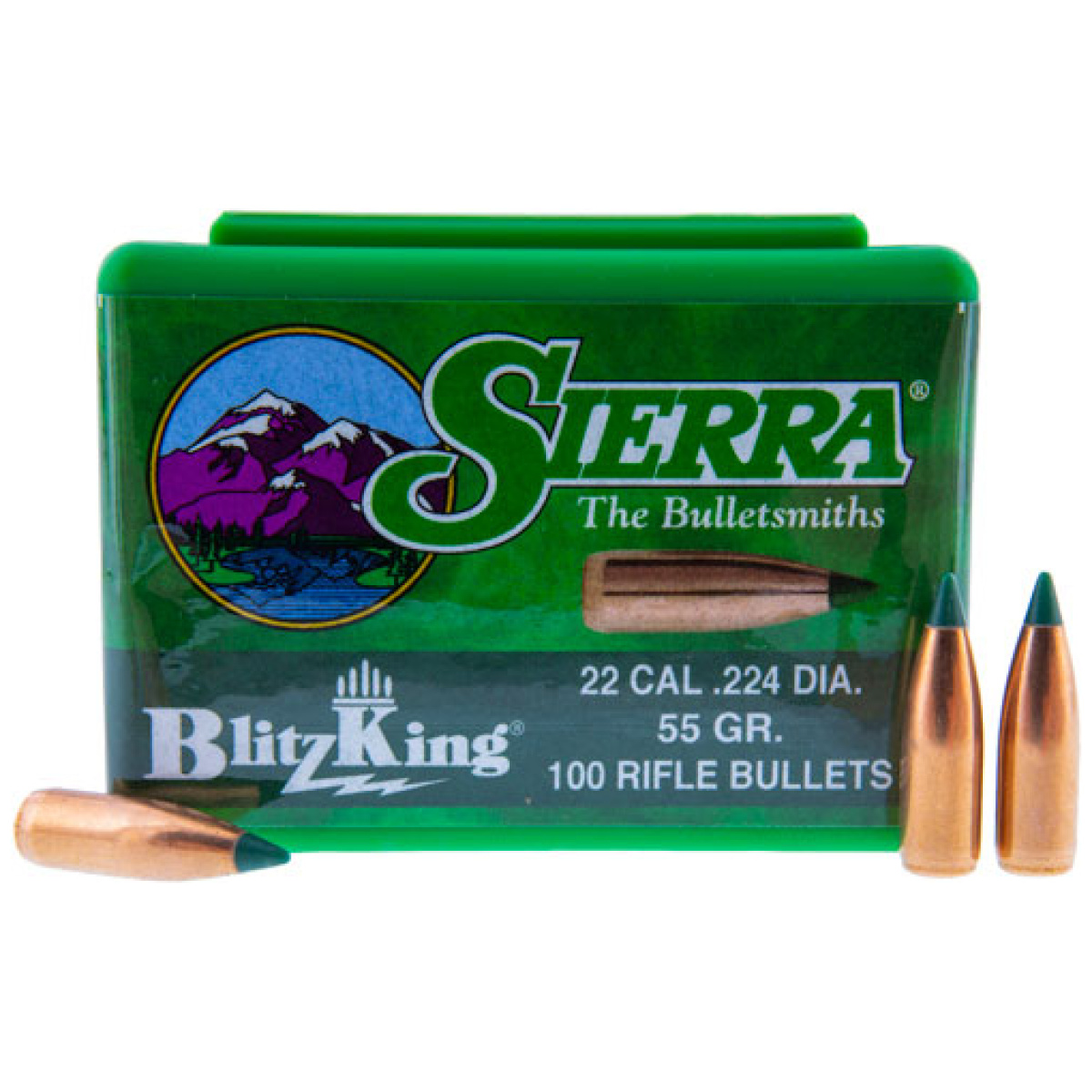 S1455_1. Jpg - sierra bullets. 22 cal. 224 - 55gr blitzking 100ct - s1455 1