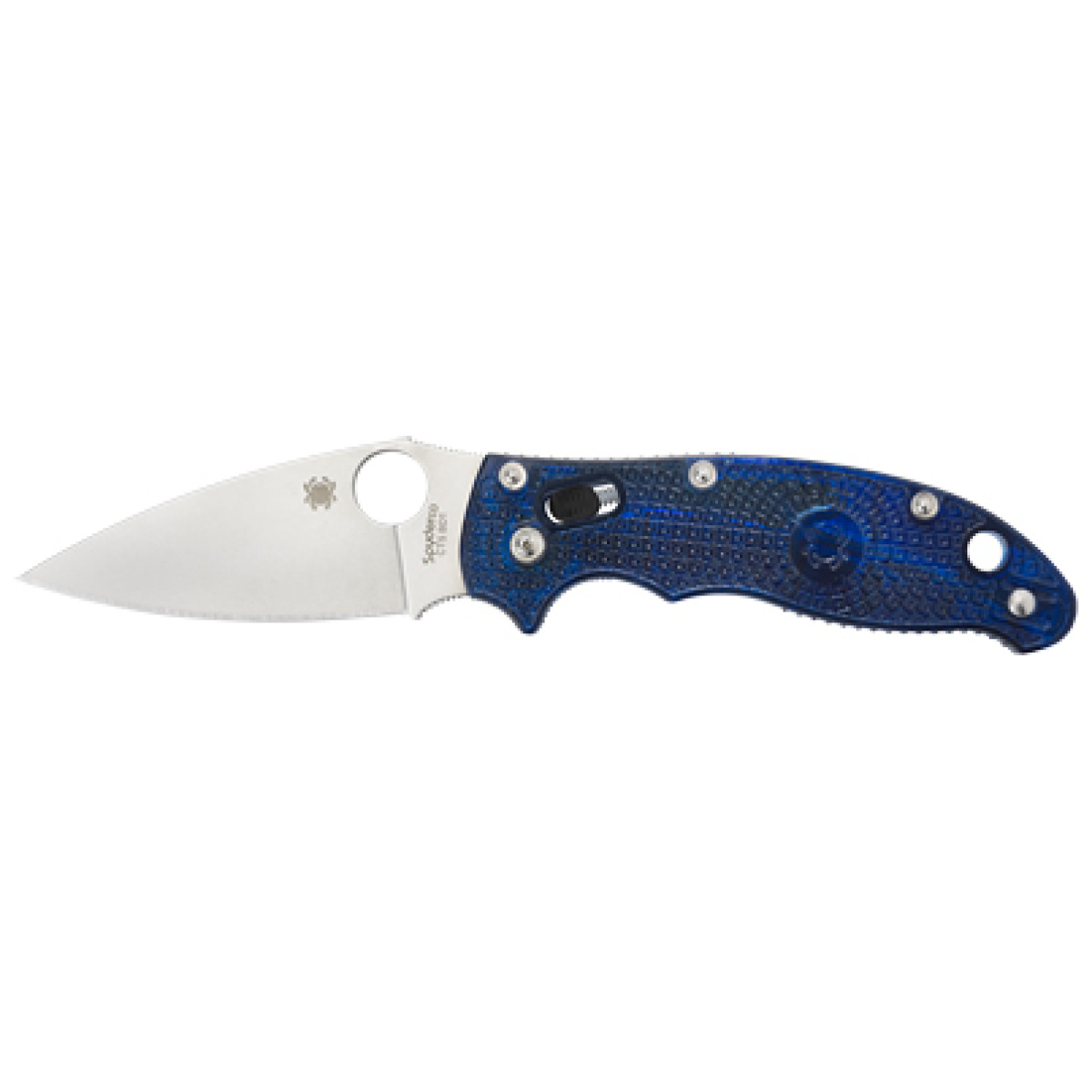 Spyc101pbl2_1. Jpg - spyderco manix2 blue frcp plain - spyc101pbl2 1