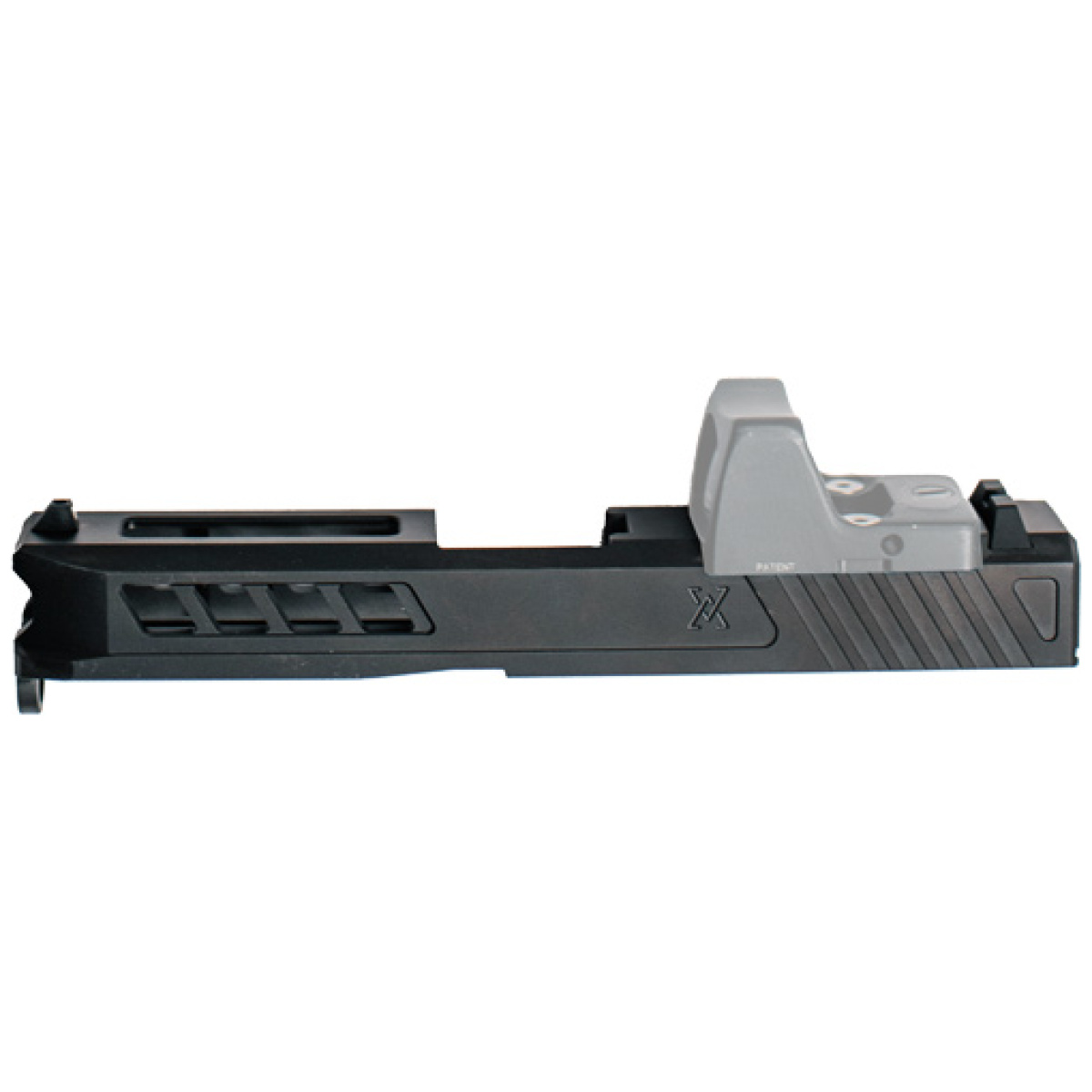 Tpg19sbcrmr. Jpg - true precision for glock 19 - slide w/rms cut&plate blk dlc - tpg19sbcrmr