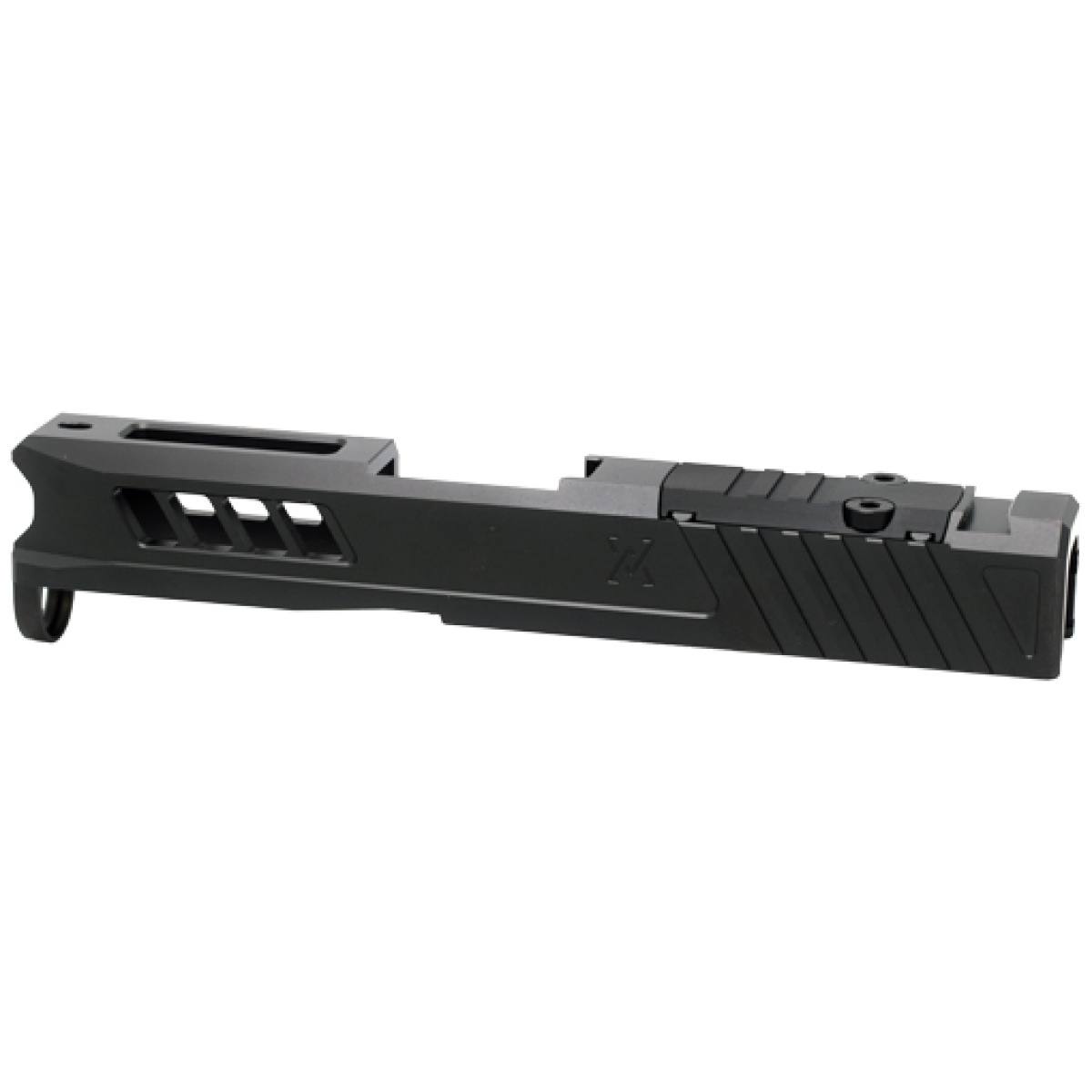 Tpg43sbcrms. Jpg - true precision slide w/rms cut - & plate blk dlc for glock 43 - tpg43sbcrms