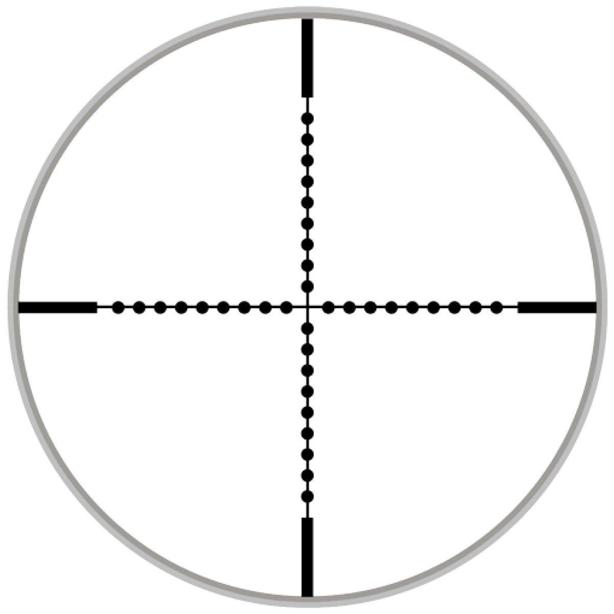 U4164aoiew_reticle. Jpg - utg scope 4-16x40 1" ao - 36 color illuminated mil-dot - u4164aoiew reticle