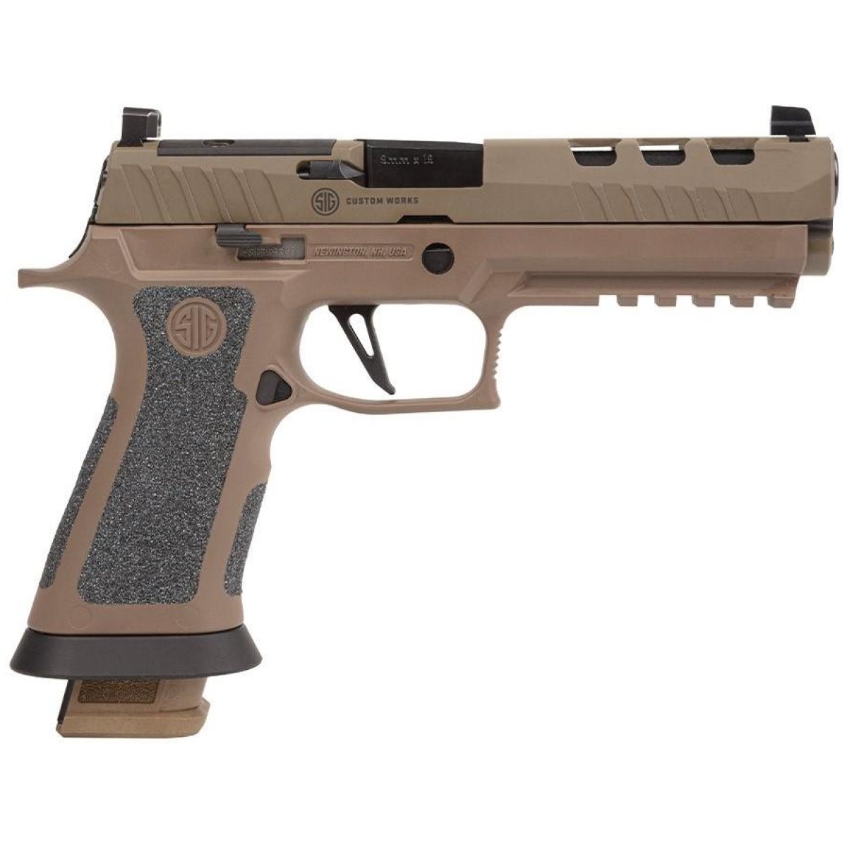 Xi665051. Jpg - sig sauer p320 xfive dh3 handgun 9mm 21rd magazines (3) 5" barrel coyote tan - xi665051