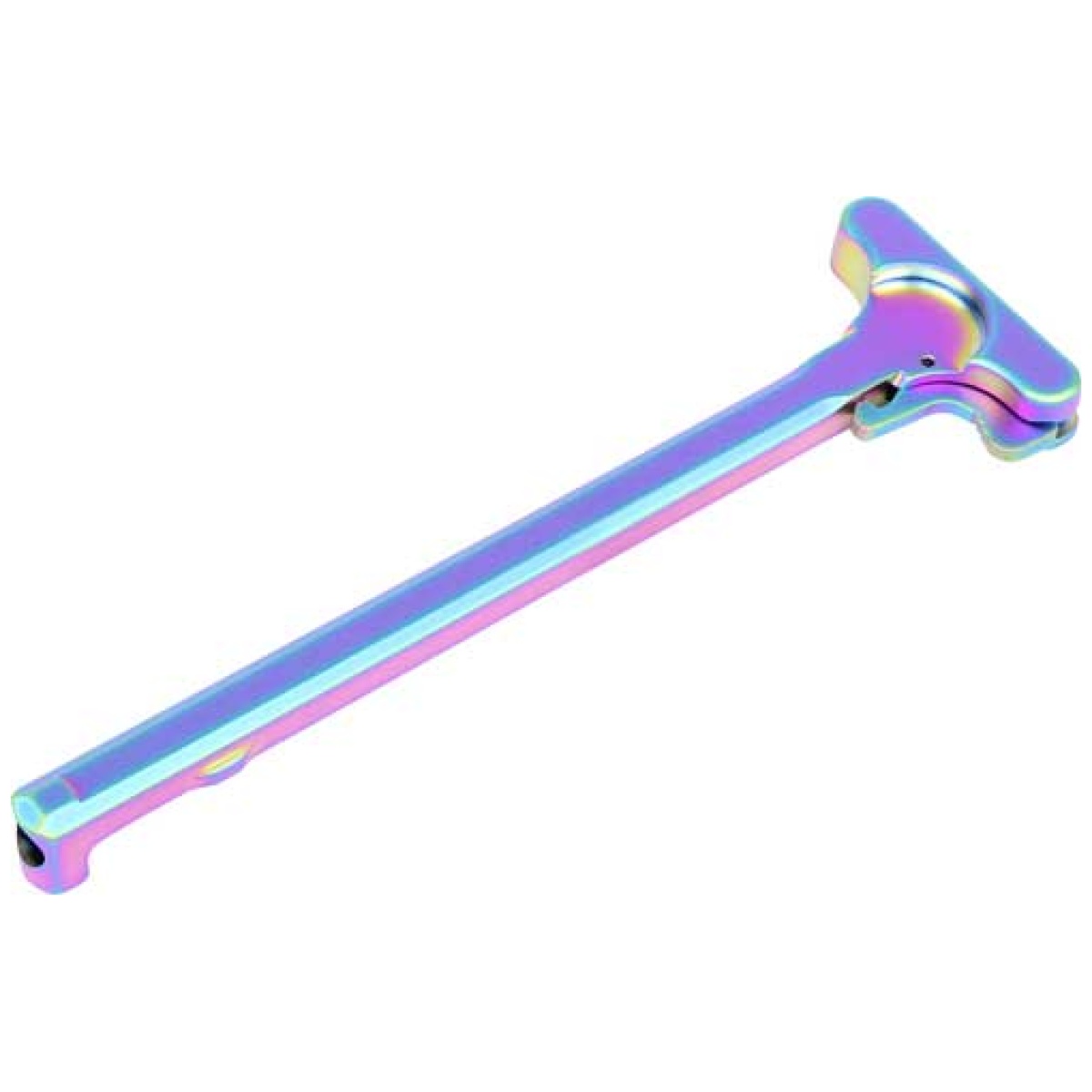 Zchargingmrpvd. Jpg - guntec ar15 charging handle - matte rainbow pvd coated - zchargingmrpvd